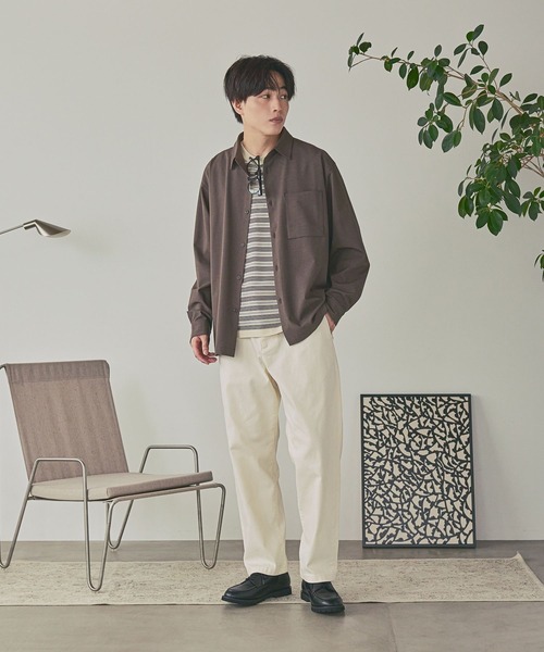 GLOBAL WORK(グローバルワーク)の「URBAN SHIRTS/680677(シャツ/ブラウス・メンズ・サックスブルー/ブラック/ブラウン/ベージュ系その他3/グレー系その他6/グレー系その他3/キャメル/ダークブルー・SMALL/X-LARGE/LARGE/MEDIUM)」の18枚目の写真