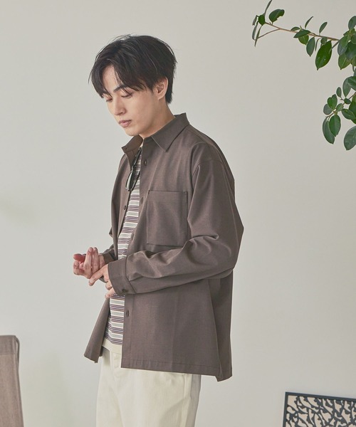 GLOBAL WORK(グローバルワーク)の「URBAN SHIRTS/680677(シャツ/ブラウス・メンズ・サックスブルー/ブラック/ブラウン/ベージュ系その他3/グレー系その他6/グレー系その他3/キャメル/ダークブルー・SMALL/X-LARGE/LARGE/MEDIUM)」の20枚目の写真