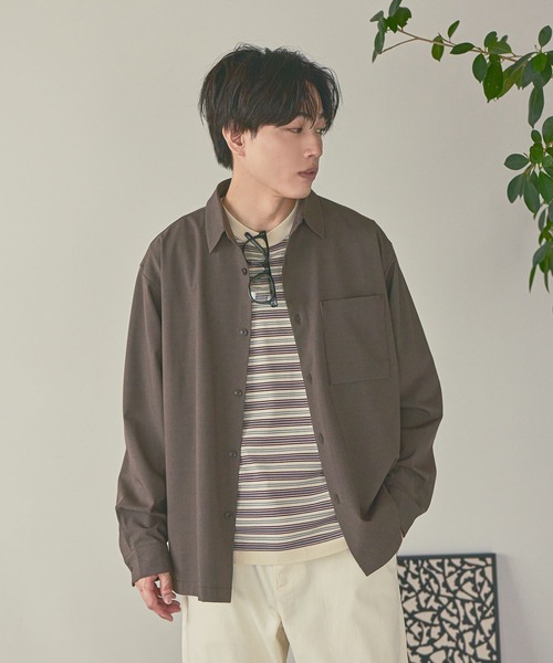 GLOBAL WORK(グローバルワーク)の「URBAN SHIRTS/680677(シャツ/ブラウス・メンズ・サックスブルー/ブラック/ブラウン/ベージュ系その他3/グレー系その他6/グレー系その他3/キャメル/ダークブルー・SMALL/X-LARGE/LARGE/MEDIUM)」の21枚目の写真