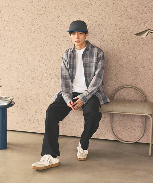 GLOBAL WORK(グローバルワーク)の「URBAN SHIRTS/680677(シャツ/ブラウス・メンズ・サックスブルー/ブラック/ブラウン/ベージュ系その他3/グレー系その他6/グレー系その他3/キャメル/ダークブルー・SMALL/X-LARGE/LARGE/MEDIUM)」の10枚目の写真