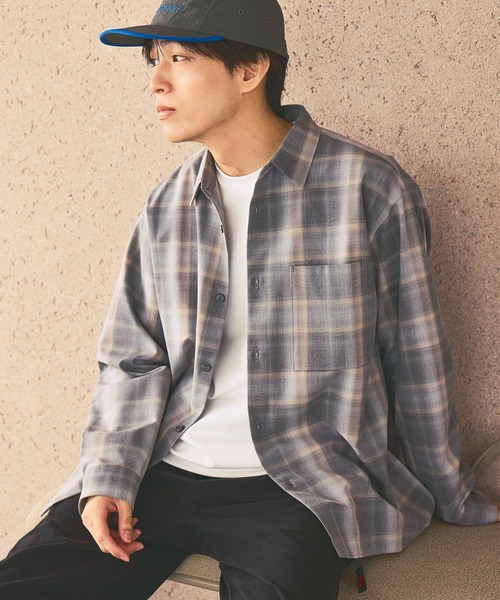 GLOBAL WORK(グローバルワーク)の「URBAN SHIRTS/680677(シャツ/ブラウス・メンズ・サックスブルー/ブラック/ブラウン/ベージュ系その他3/グレー系その他6/グレー系その他3/キャメル/ダークブルー・SMALL/X-LARGE/LARGE/MEDIUM)」の12枚目の写真