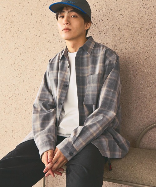 GLOBAL WORK(グローバルワーク)の「URBAN SHIRTS/680677(シャツ/ブラウス・メンズ・サックスブルー/ブラック/ブラウン/ベージュ系その他3/グレー系その他6/グレー系その他3/キャメル/ダークブルー・SMALL/X-LARGE/LARGE/MEDIUM)」の13枚目の写真