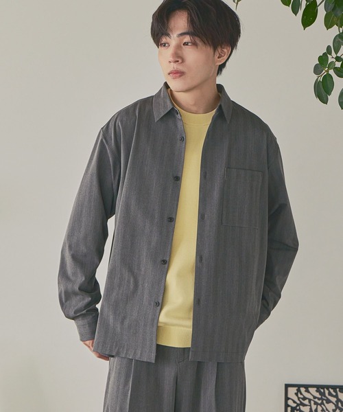 GLOBAL WORK(グローバルワーク)の「URBAN SHIRTS/680677(シャツ/ブラウス・メンズ・サックスブルー/ブラック/ブラウン/ベージュ系その他3/グレー系その他6/グレー系その他3/キャメル/ダークブルー・SMALL/X-LARGE/LARGE/MEDIUM)」の17枚目の写真