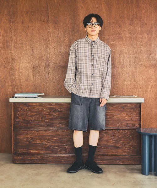GLOBAL WORK(グローバルワーク)の「URBAN SHIRTS/680677(シャツ/ブラウス・メンズ・サックスブルー/ブラック/ブラウン/ベージュ系その他3/グレー系その他6/グレー系その他3/キャメル/ダークブルー・SMALL/X-LARGE/LARGE/MEDIUM)」の22枚目の写真