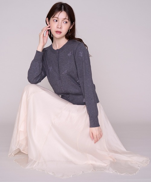 MISCH MASCH(ミッシュマッシュ)の「2026秋冬新作 ニュアンスイレヘムロングスカート(スカート・レディース・ピンク/パープル/ベージュ・フリ-)」の1枚目の写真