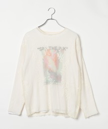 LEPSIM | シアープリーツ長袖プリント《2点セット》1074972(Tシャツ/カットソー)