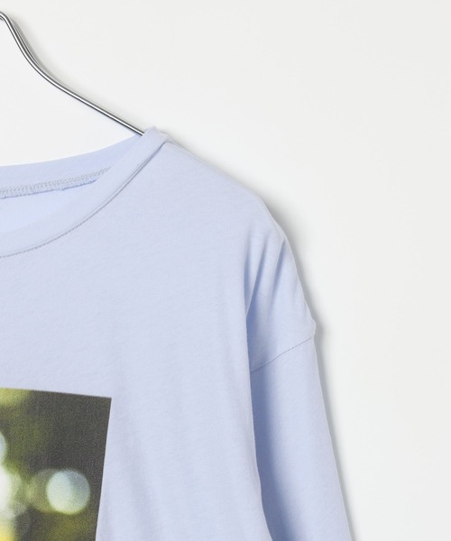 LEPSIM(レプシィム)の「シアープリーツ長袖プリント《2点セット》1074972(Tシャツ/カットソー・レディース・ブラック/ライトブルー/オフホワイト・FREE)」の7枚目の写真
