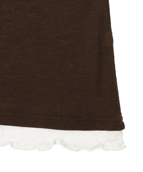 forget-me-nots(フォーゲットミーノッツ)の「LAYERED POLO FMN-26AW-CS001(シャツ/ブラウス・レディース・グレー/ブラウン・FREE)」の11枚目の写真