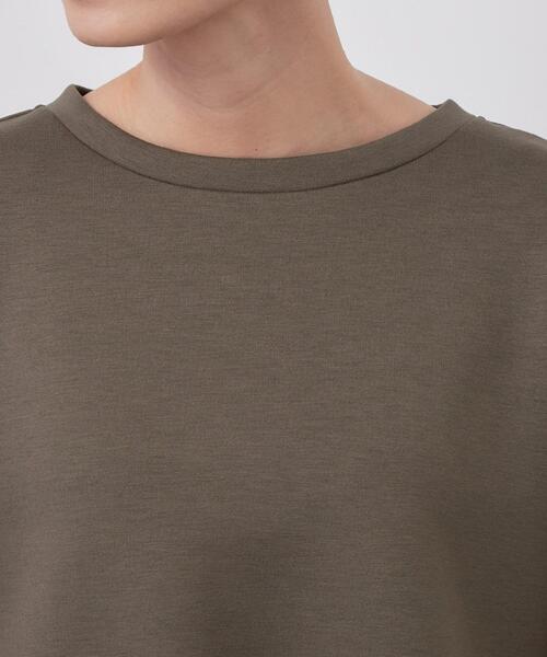 OPAQUE.CLIP(オペークドットクリップ)の「ペプラムドッキングトップス【洗濯機OK】(Tシャツ/カットソー・レディース・グレー/ブラック/ブラウン系その他/ライトブルー・38/42/40)」の12枚目の写真