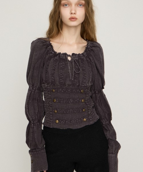 セール】See-through Tulle Tunic/シースルーチュールチュニック