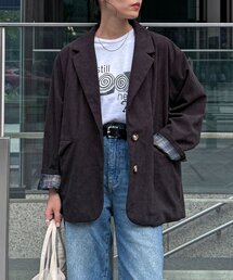 コーデュロイテーラードジャケット