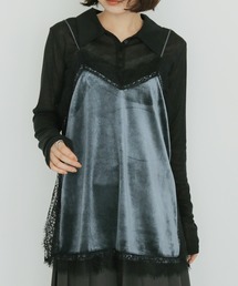 【cheriella】ベロアレースキャミソール VELOUR LACE CAMISOLE