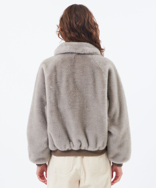 MACKINTOSH PHILOSOPHY(マッキントッシュ フィロソフィー)の「【Hollins(ホリンズ)】エコファーブルゾン(ブルゾン・レディース・ブラウン系その他4/グレー系その他2・36/38)」の7枚目の写真