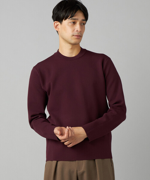 COMME CA MEN（コムサメン）の「ベーシックニット クループルオーバー（ニット/セーター・メンズ・ネイビー/ワイン/グレー/ブラック・L/M）」の4枚目の写真