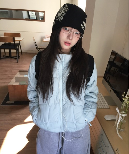 modimood（モディムード）の「[MADE] MOMU BASIC軽量パディング（ダウンジャケット/コート・レディース・スカイブルー/クリーム・FREE）」の3枚目の写真