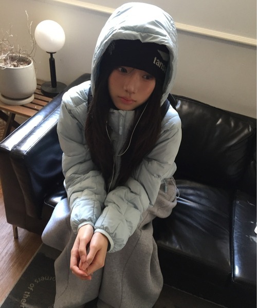 modimood（モディムード）の「[MADE] MOMU BASIC軽量パディング（ダウンジャケット/コート・レディース・スカイブルー/クリーム・FREE）」の9枚目の写真