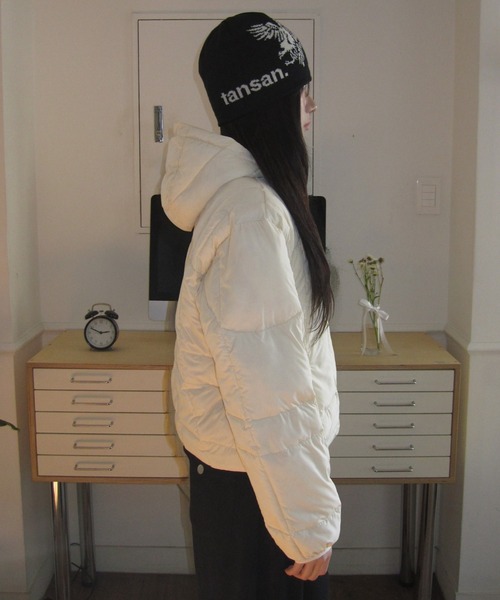 modimood（モディムード）の「[MADE] MOMU BASIC軽量パディング（ダウンジャケット/コート・レディース・スカイブルー/クリーム・FREE）」の17枚目の写真