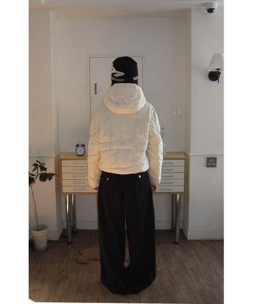 modimood（モディムード）の「[MADE] MOMU BASIC軽量パディング（ダウンジャケット/コート・レディース・スカイブルー/クリーム・FREE）」の18枚目の写真