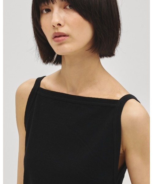TODAYFUL（トゥデイフル）の「Squareneck Slub Camisole（キャミソール・レディース・ブラック/インディゴブルー/チョコ・FREE）」の9枚目の写真