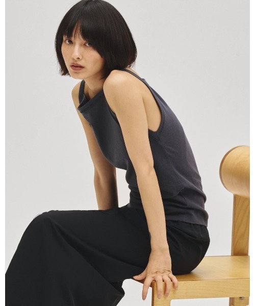 TODAYFUL（トゥデイフル）の「Squareneck Slub Camisole（キャミソール・レディース・ブラック/インディゴブルー/チョコ・FREE）」の10枚目の写真
