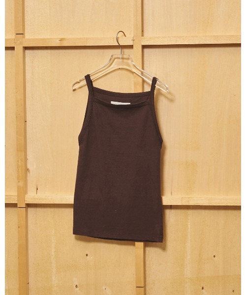TODAYFUL（トゥデイフル）の「Squareneck Slub Camisole（キャミソール・レディース・ブラック/インディゴブルー/チョコ・FREE）」の4枚目の写真