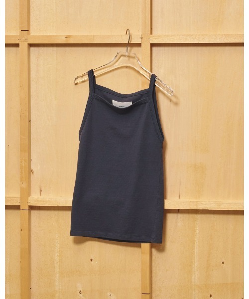 TODAYFUL（トゥデイフル）の「Squareneck Slub Camisole（キャミソール・レディース・ブラック/インディゴブルー/チョコ・FREE）」の5枚目の写真