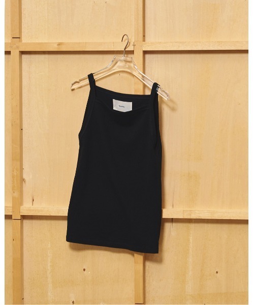 TODAYFUL（トゥデイフル）の「Squareneck Slub Camisole（キャミソール・レディース・ブラック/インディゴブルー/チョコ・FREE）」の6枚目の写真