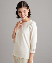 【コットン100%/洗える/刺繍入り】ファンクショナルベーシック(R)プルオーバー