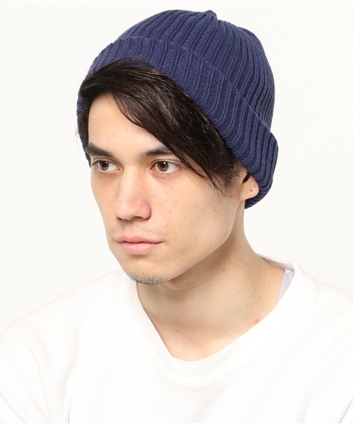 WEGO（ウィゴー）の「WEGO/リブニットキャップ（ニットキャップ/ビーニー・メンズ・ホワイト/ブルー/杢グレー/ネイビー/ブラック・FREE）」の10枚目の写真