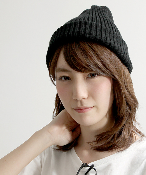 WEGO（ウィゴー）の「WEGO/リブニットキャップ（ニットキャップ/ビーニー・メンズ・ホワイト/ブルー/杢グレー/ネイビー/ブラック・FREE）」の12枚目の写真