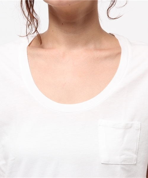 COLONY 2139（コロニートゥーワンスリーナイン）の「コットンベーシック ラウンドクルーネック半袖TEE（Tシャツ/カットソー・レディース・オフホワイト/スミクロ/グレー・MEDIUM/SMALL/LARGE）」の14枚目の写真