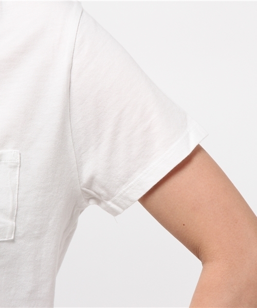 COLONY 2139（コロニートゥーワンスリーナイン）の「コットンベーシック ラウンドクルーネック半袖TEE（Tシャツ/カットソー・レディース・オフホワイト/スミクロ/グレー・MEDIUM/SMALL/LARGE）」の4枚目の写真