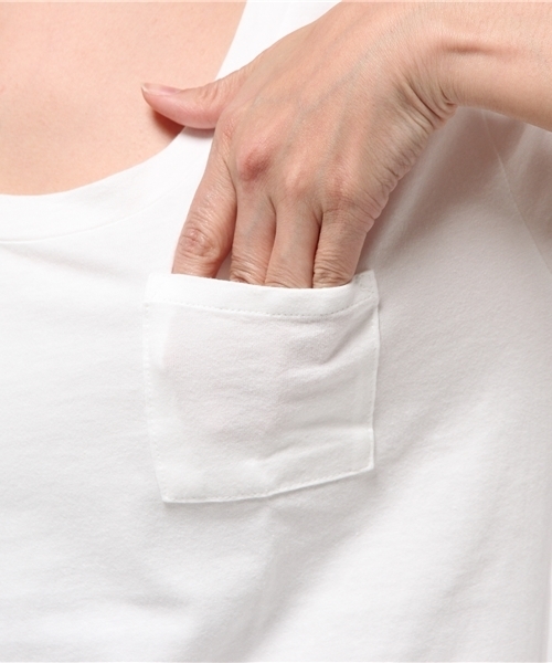 COLONY 2139（コロニートゥーワンスリーナイン）の「コットンベーシック ラウンドクルーネック半袖TEE（Tシャツ/カットソー・レディース・オフホワイト/スミクロ/グレー・MEDIUM/SMALL/LARGE）」の5枚目の写真