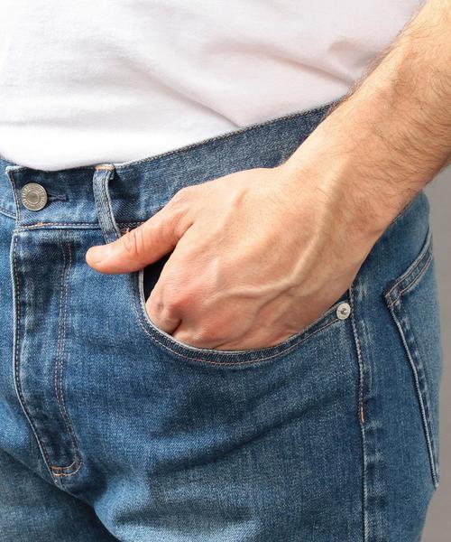 BEAUTY&YOUTH UNITED ARROWS(ビューティーアンドユースユナイテッドアローズ)の「BY ∴ デニム リメイク 5P パンツ◆(デニムパンツ・メンズ・ネイビー・28inch/30inch/32inch/34inch)」の2枚目の写真