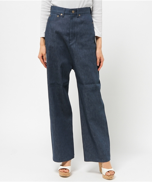 House_Commune（ハウスコミューン）の「【House_Commune】Non wash Neutral denim/ハウスコミューン ノンウォッシュ ニュートラルデニム（デニムパンツ・レディース・ノンウォッシュ・36/38/40）」の2枚目の写真