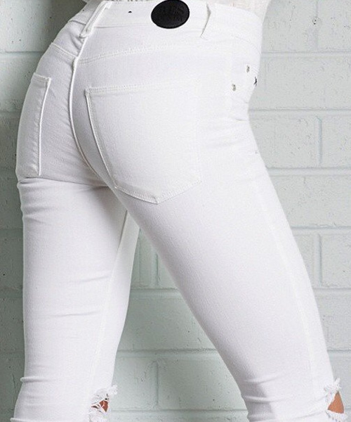 ROOPTOKYO（ループトウキョウ）の「RES DENIM/レスデニム KITTY CROP スキニーデニム クロップド ホワイトデニム（デニムパンツ・レディース・ホワイト・26inch/24inch/25inch/27inch）」の22枚目の写真