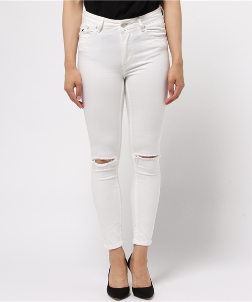 ROOPTOKYO（ループトウキョウ）の「RES DENIM/レスデニム KITTY CROP スキニーデニム クロップド ホワイトデニム（デニムパンツ・レディース・ホワイト・26inch/24inch/25inch/27inch）」の14枚目の写真