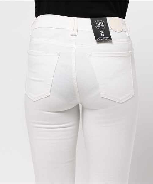 ROOPTOKYO（ループトウキョウ）の「RES DENIM/レスデニム KITTY CROP スキニーデニム クロップド ホワイトデニム（デニムパンツ・レディース・ホワイト・26inch/24inch/25inch/27inch）」の18枚目の写真