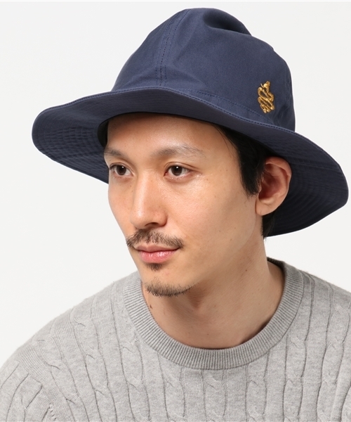 ALDIES（アールディーズ）の「Rapper Hat ワイドブリム 刺繍入りハット（ハット・メンズ・カモフラージュ/ブラック/オリーブ/ネイビー・SMALL/MEDIUM）」の12枚目の写真