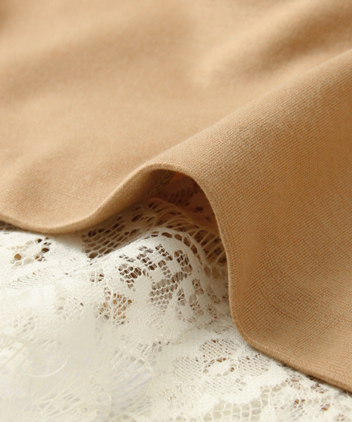 URBAN RESEARCH（アーバンリサーチ）の「UR ポンチボトルネックレイヤードプルオーバー（Tシャツ/カットソー・レディース・ブラウン系その他/ベージュ/グリーン系その他・FREE）」の15枚目の写真