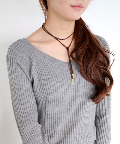 N.（N. Natural Beauty Basic）（エヌエヌナチュラルビューティーベーシック）の「ブラウジングニットワンピース（ワンピース・レディース・グレー/ブルー/ブラック・MEDIUM）」の16枚目の写真