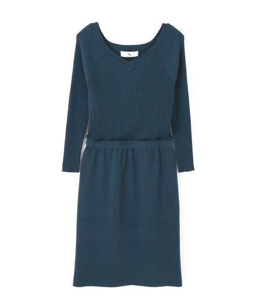 N.（N. Natural Beauty Basic）（エヌエヌナチュラルビューティーベーシック）の「ブラウジングニットワンピース（ワンピース・レディース・グレー/ブルー/ブラック・MEDIUM）」の11枚目の写真