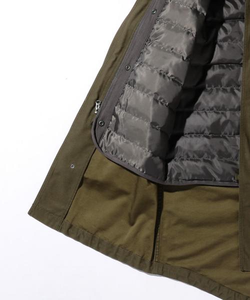 MONKEY TIME（モンキータイム）の「＜monkey time＞ ∴ バックサテン ダウンライナー モッズコート◆（モッズコート・メンズ・オリーブ・SMALL/X-LARGE/MEDIUM/LARGE）」の2枚目の写真