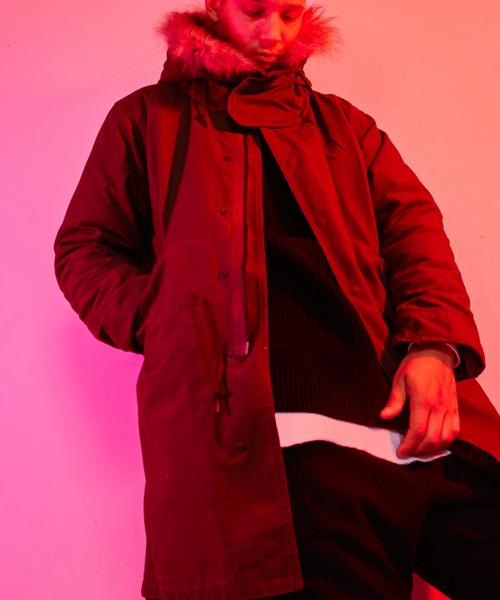 MONKEY TIME（モンキータイム）の「＜monkey time＞ ∴ バックサテン ダウンライナー モッズコート◆（モッズコート・メンズ・オリーブ・SMALL/X-LARGE/MEDIUM/LARGE）」の5枚目の写真