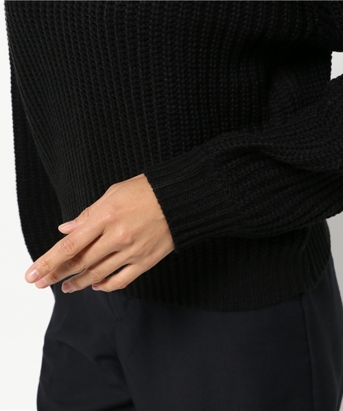 Re:EDIT（リエディ）の「[リエディ]バックレースアップニットトップス/Vネックニットトップス/セーター（ニット/セーター・レディース・ブラック/ブラウン/ピンク/グレー/オフホワイト・MEDIUM）」の11枚目の写真