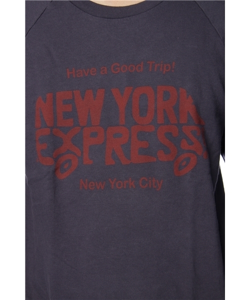 SHIPS JET BLUE（シップスジェットブルー）の「NYC: PRINT C/N SWEAT（スウェット・メンズ・ブラック/ピンク/ネイビー・MEDIUM/SMALL/LARGE）」の7枚目の写真