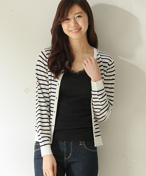 Honeys（ハニーズ）の「レースタンクトップ（タンクトップ・レディース・ブラック/サックスブルー/オフホワイト/ピンク/杢グレー・L/S/M/LL）」の12枚目の写真