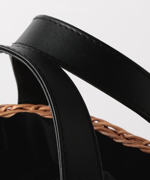 green label relaxing（グリーンレーベルリラクシング）の「CB MIX MID カゴバッグ ◆（かごバッグ・レディース・ブラウン・FREE）」の6枚目の写真