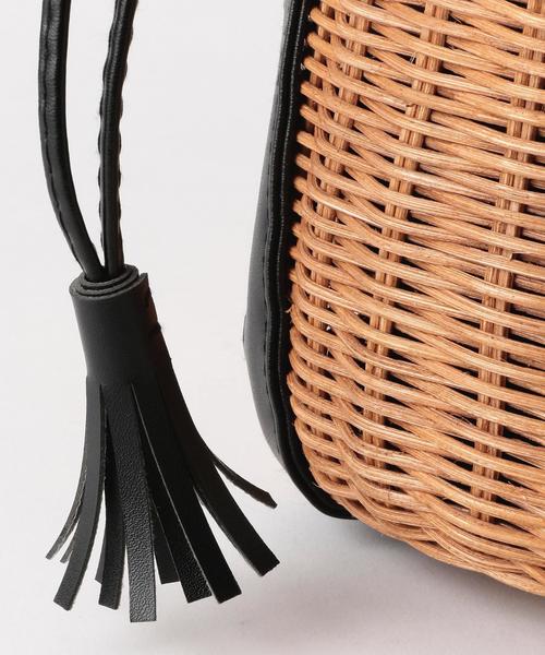 green label relaxing（グリーンレーベルリラクシング）の「CB MIX MID カゴバッグ ◆（かごバッグ・レディース・ブラウン・FREE）」の7枚目の写真