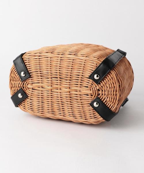 green label relaxing（グリーンレーベルリラクシング）の「CB MIX MID カゴバッグ ◆（かごバッグ・レディース・ブラウン・FREE）」の9枚目の写真